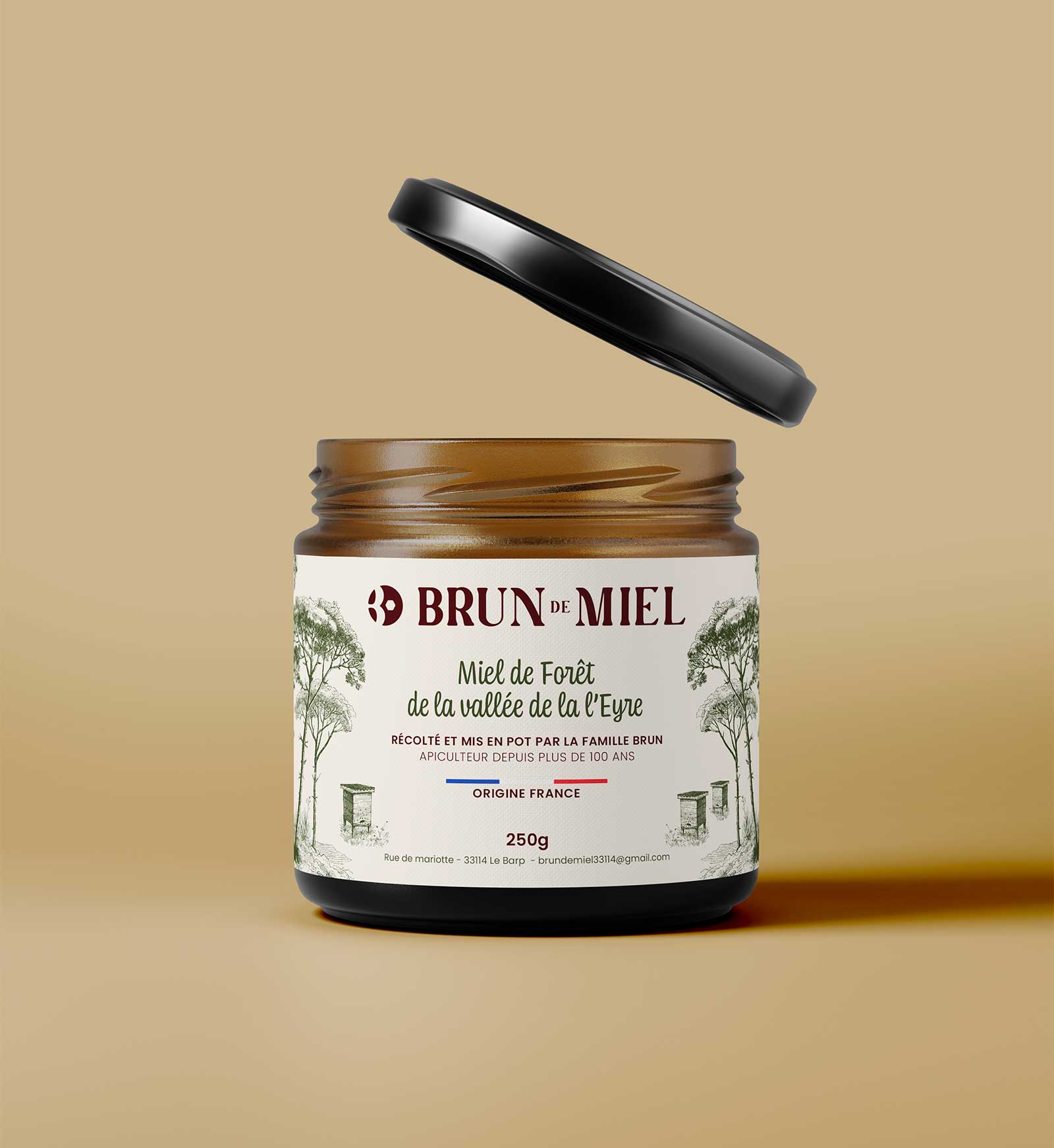 étiquette-miel-design